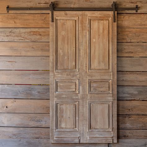 Garage House Ideas, Large Wooden Door, True Farmhouse, Cape Cod Interior Design, Sliding Door Panels, Authentic Farmhouse, Custom Barn Doors, Whitewashed Wood, Farmhouse Vibes