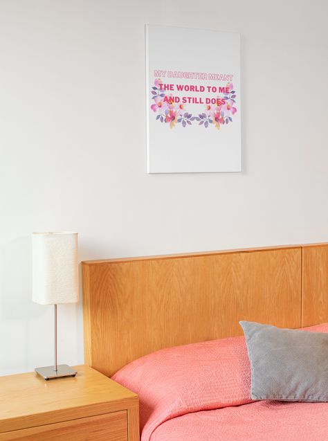 baby shower gift | for daughter | pink flower | bedroom decor | pink bedroom ideas for women interior design Motivational Artwork, Music Prints, Childrens Wall Decor, Bible Wall Art, Childrens Wall Art, When You Believe, Morgan Wallen, Canvas Print Display, Long Live