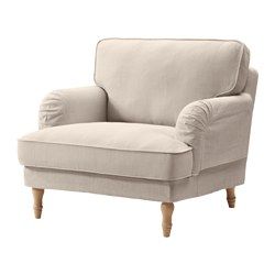 STOCKSUND series - IKEA Beige Armchair Living Rooms, Stocksund Armchair, Deep Armchair, Ikea Loveseat, Ikea Stocksund, Nursing Chair, At Home Furniture Store, Modern Home Furniture, Beige Light