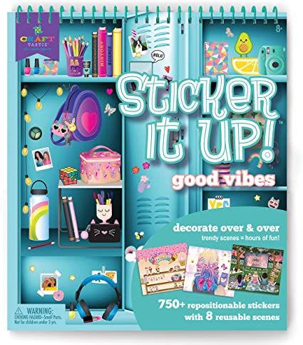 Amazon Stickers, Trampoline Sleepover, Reusable Sticker Book, Free Activities For Kids, Screen Free Activities, Screen Free, Activity Kits, Static Cling, Book Style