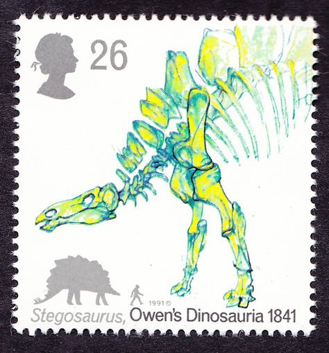 Dinosaur Stamps, Uk Stamps, Postage Stamp Collecting, Postage Stamp Design, Postage Stamp Art, Paleo Art, Post Stamp, Design Stamps, Postal Stamps