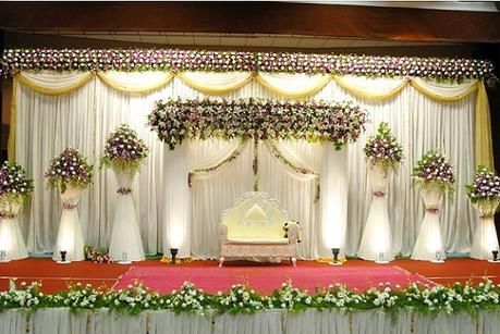 10 Awesome Indian Wedding Stage Decoration Ideas Marriage Hall Decoration, Stage Decoration Photos, Indian Wedding Stage, Engagement Stage Decoration, Reception Stage Decor, Simple Stage Decorations, Wedding Stage Backdrop, Wedding Hall Decorations, Wedding Stage Decor