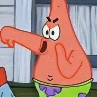 Meme Patrick, Patrick Star Funny, They Don't Know About Us, Spongebob Pictures, Patrick Meme, Funny Patrick, Meme Spongebob, Sticker Wa, Spongebob Pics