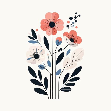 Premium Vector | Flat design of minimalist spring flowers Flower Minimal, Minimal Color, Stationery Templates, Business Card Maker, Card Banner, Flyer Maker, Poster Invitation, Poster Maker, Presentation Template Free