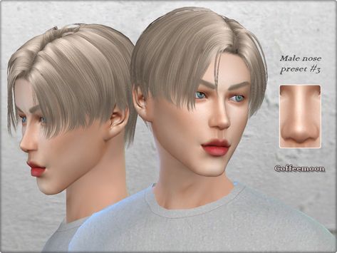 The Sims Resource - Male nose preset N3 Sims 4 Male Nose Presets, Sims Resource Male, Sims 4 Cc Male Face Presets, Male Nose, Sims 3 Cc, Makeup Cc, Liquid Shadow, Glossier Lipstick, Nose Mask