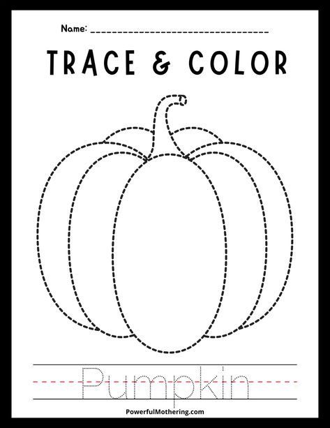 Fall Trace and Color Printables For Kids Fall Prewriting Worksheets, Pumpkin Tracing Worksheet, Preschool Autumn Art, Pumpkin Tracing Preschool, Pumpkin Tracing Sheets, Fall Tracing Worksheets Preschool Free, Free Fall Printables For Kids, Tracing Activities For Toddlers, Pumpkin Tracing