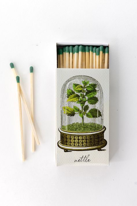 Sweet as a hostess gift, a perfect pairing to a candle, and always an eye-catching pop of graphic decor. Safety matches, 50 sticks per box Matches In A Bottle, Matches Aesthetic, Match Container, Match Aesthetic, Matchstick Craft, Custom Matchbooks, Match Jar, Book Collage, Match Book