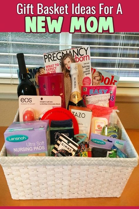 Gifts for new moms - Baby shower gift basket ideas mommy survival kits for mom Mom To Be Basket, Baby Shower Gifts For Mom New Mommy, Mom To Be Gift Ideas Diy, Mommy To Be Basket, Mom To Be Hamper Gift Ideas, Mommy To Be Gift Basket, Mom To Be Gift Basket, Nicole Lynn, Baby Shower Gifts For Mom