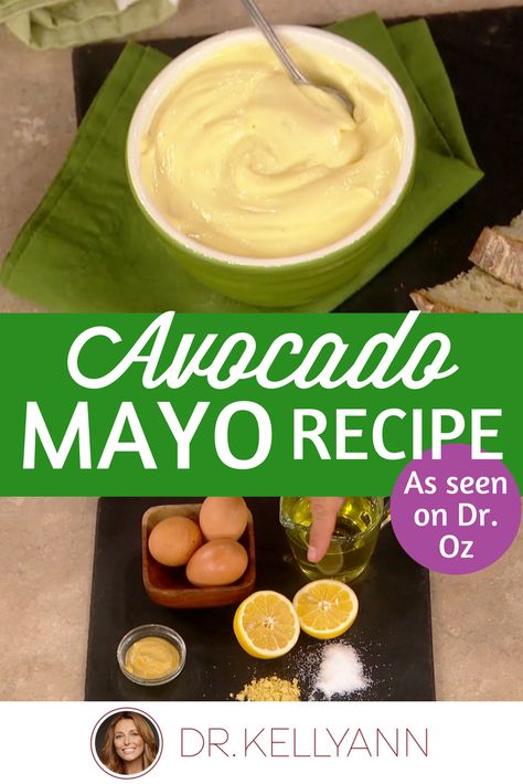 On the Dr. Oz Show, I shared the avocado mayonnaise from my 10-Day Belly Slimdown. This recipe turns a food that’s been demonized into an absolute superfood—and it’s so easy to make you won’t believe it. Use fresh lemon, egg yolks, healthy avocado oil, salt, and Diy Mayo, Beginner Homesteading, Avocado Mayo Recipe, Avocado Mayonnaise, Vintage Skills, Modern Homemaking, Avocado Mayo, Avocado Oil Mayo, Scratch Cooking