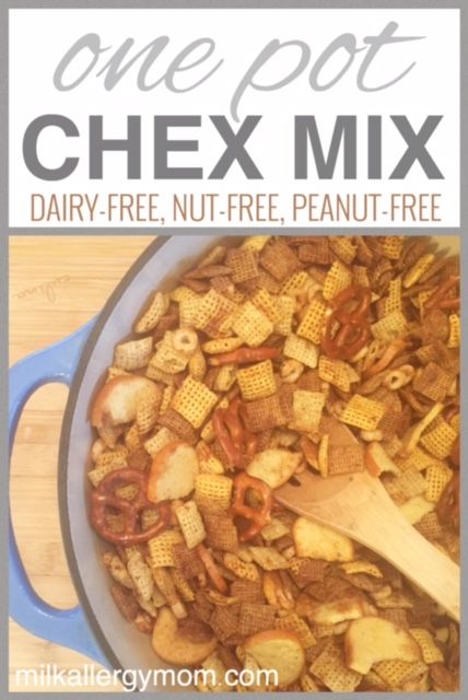 Snack To Share, Homemade Chex Mix Recipe, Milk Allergy Mom, Nut Free Cookies, Nut Free Pesto, Homemade Chex Mix, Nut Free Snacks, Trail Mix Recipes, Allergen Free Recipes