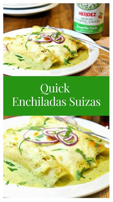 Quick Enchiladas, Suizas Enchiladas, Chicken Enchiladas Suiza, Dinner Enchiladas, Enchiladas Suizas Recipe, Enchiladas Mexicanas, Easy Recipes For Dinner, Enchiladas Suizas, Dinner Recipes With Ground Beef