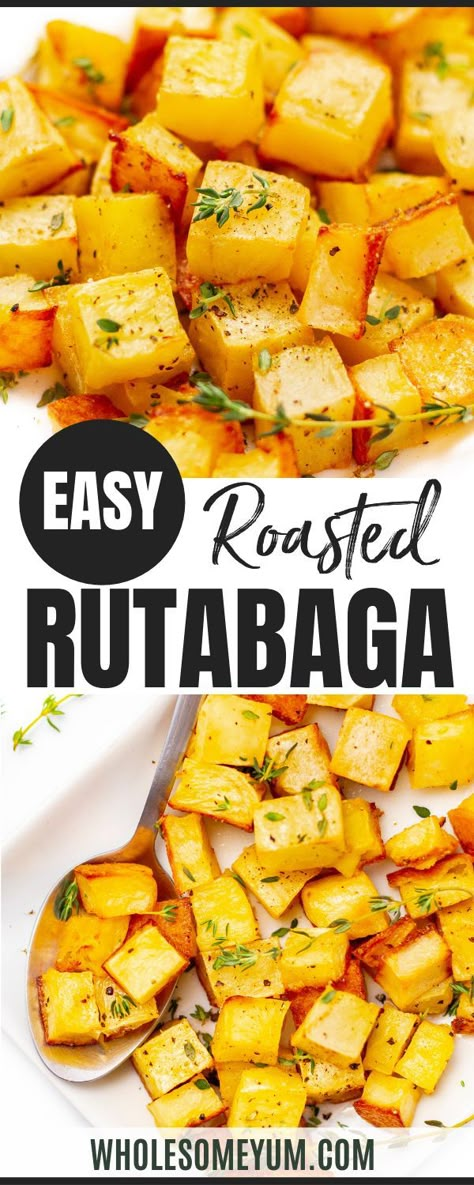 Keto Turnips, Rudabega Recipes, Keto Potatoes, How To Cook Rutabaga, Aip Sides, Rutabaga Recipes, Roasted Rutabaga, Meal Planning Recipes, Roasted Turnips