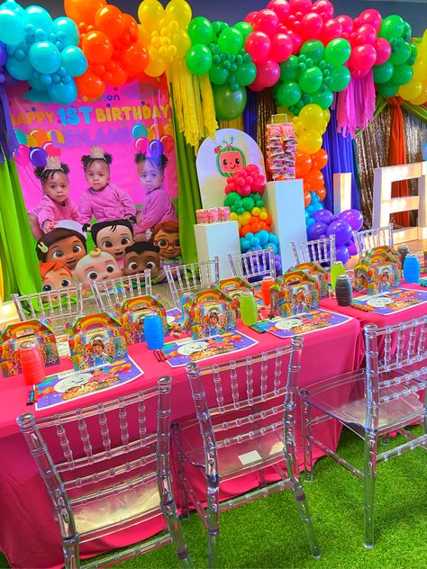 Cocomelon Party Set Up Ideas, 2nd Birthday Party Themes Cocomelon, 1st Birthday Party Decorations Cocomelon, Classy Cocomelon Party, Cocomelon Party Packs, Cocomelon Party Ideas For Girl, Coco Melon Birthday Party Ideas, Cocomelon 1st Birthday, Cocomelon Party Ideas For Boy