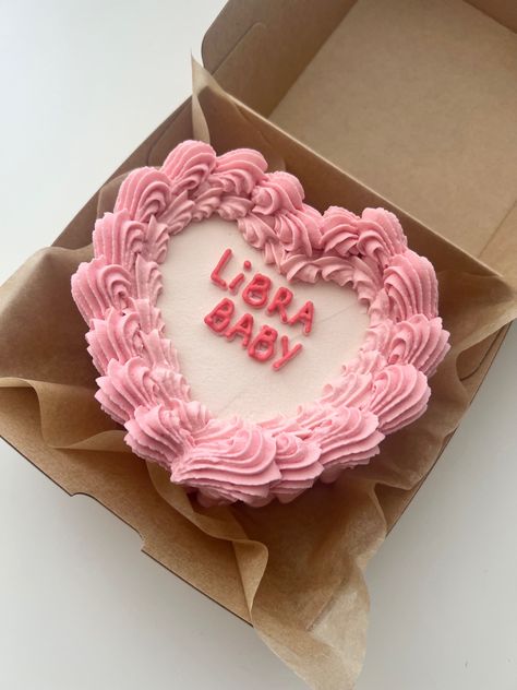 Bento cake „Libra baby“ heart-shaped Libra Bento Cake, Heart Shape Bento Cake, Libra Baby Cake, Heart Bento Cake, Bento Cakes, Baby Heart, Bento Cake, Party Foods, Baby Cake