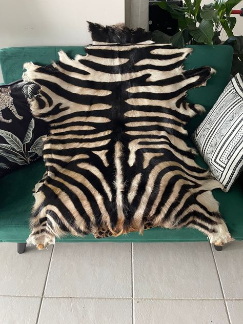 Excited to share this item from my #etsy shop: Zebra print handpainted goathide. #homedecore #goathide #zebrastripes #wildorchidaustralia Moody Decor Bohemian, Zebra Carpet, Zebra Furniture, Moody Interior Design, Target Wall Decor, Urban Home Decor, Zebra Rug, Skull Wall Decor, Blue Chandelier