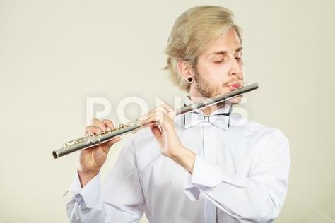 Flute music playing flutist musician performer Stock Photos #AD ,#playing#flutist#Flute#music Playing Flute Pose Reference Drawing, Person Playing Instrument Reference, Flute Pose, Playing Flute Pose Reference, Person Playing Flute Drawing Reference, Flute Playing Pose, Person Playing The Flute Reference, Person Playing Flute, Flute Playing