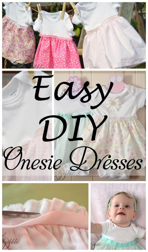 Perlengkapan Bayi Diy, Diy Sy, Onesie Dress, Diy Baby Clothes, Baby Rosa, Diy Bebe, Baby Sewing Projects, Baby Projects, Creation Couture