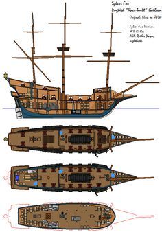 Ships on Pinterest | Deck Plans, Assassins Creed and Sailing Ships Galleon Ship, Model Sailing Ships, 3d Karakter, Navi A Vela, Ship Map, Map Template, Old Sailing Ships, Pirate Art, Rpg Map