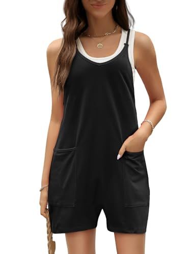 AUTOMET Womens Rompers Jumpsuits Casual Summer Outfits 2024 Shorts Overalls Jumpers with Pockets Loose Comfy Fashion Clothes Summer Cruise Outfits, Womens Rompers, Dressy Jumpsuits, Jumpsuits Casual, Shorts Overalls, Outfits Shorts, Summer Outfits 2024, Rompers Womens Jumpsuit, Cruise Outfits