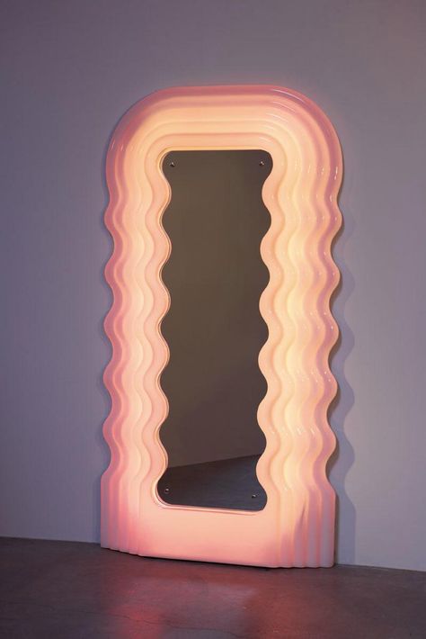 Ettore Sottsass Ultrafragola, 1970  Mold injected plastic, opaline plastic, pink neon light, mirror Ultrafragola, 1970 Objet Aesthetic, Pink Neon Lights, Memphis Design, Dream Apartment, Room Aesthetic, Interior Inspo, Aesthetic Room Decor, Aesthetic Room, Dream Room