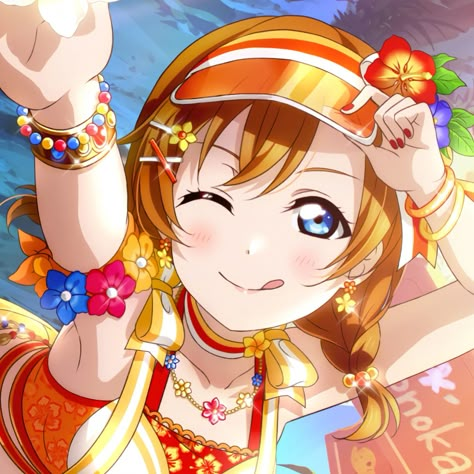 honoka kousaka Honoka Kousaka, Love Live School Idol Project, Summer Icon, Jibaku Shounen Hanako-kun, Love Live, Girl Bands, Phone Themes, Tropical Beach, Girl Icons