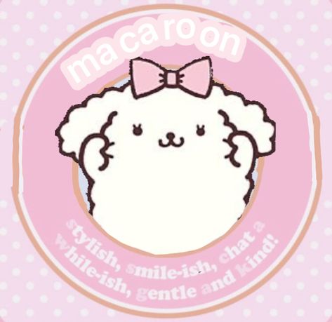 Poron Sanrio Png, Macaroon Sanrio, Sanrio Png, Sanrio Stuff, Animal Crossing Game, Sanrio Characters, Macaroons, Cutie Patootie, Lana Del Rey