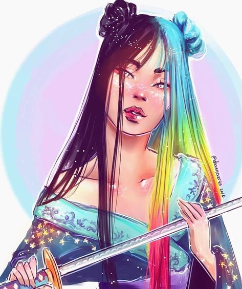 Follow @shiranou for more ♡ . Artis Inspiration To Draw, Rainbow Drawing, Record Of Ragnarok, Architecture Tattoo, Rainbow Art, Rainbow Hair, Work It, Social Life, Art Sketchbook