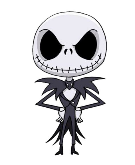 Cute Jack Skellington Drawing, Chibi Nightmare Before Christmas, Chibi Jack Skellington, Jack Skeleton Drawing Easy, Jack Skellington Clipart, Jack The Skeleton Drawings, Jack Skellington Drawings Easy, Cartoon Horror Characters, Halloween Characters Drawings