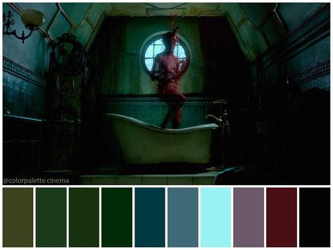 Color Palette Cinema on Instagram: “: "Crimson Peak" (2015). •Directed by Guillermo del Toro •Cinematography: Dan Laustsen •Production Design: Tom Sanders •Costume Design:…” Mood Board For Fashion, Movie Palette, Movie Color Palette, Salem Lot, Halloween Film, Crimson Peak, Color Schemes Colour Palettes, Production Design, Halloween Wedding