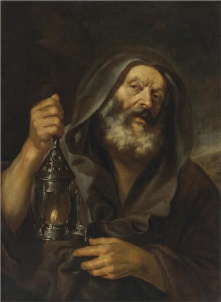 Diogenes with his Lantern, in search of an Honest Man - Mattia Preti Diogenes Of Sinope, Art Through The Ages, A4 Poster, Old Paintings, Caravaggio, Chiaroscuro, Sacred Art, Vintage Artwork, Vintage Art