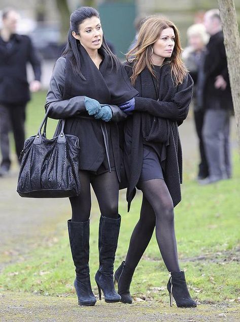 https://flic.kr/p/Qgv9Be | Very sexy legs on Alison King in black opaque tights and heels Black Skirt Outfit Winter, Black Pleated Skirt Outfit, Alison King, Kym Marsh, Black Opaque Tights, Black Skirt Outfits, All Black Dresses, Winter Skirt Outfit, Black Dress Outfits