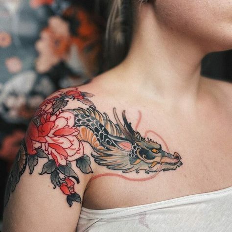 Coconut Tattoo, Gangster Tattoo, Japanese Tattoo Women, Tato Tradisional, See Tattoo, Japanese Dragon Tattoo, Dragon Tattoo For Women, Traditional Tattoo Sleeve, Geniale Tattoos