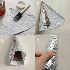 Make a chic and elegant foil relief Christmas tree to decorate your home. Easy to make with cone mache, dimensional glue, aluminium foil and shoes polish. Craft Christmas Trees, Polish Decor, Chirstmas Decor, Polish Christmas, Christmas Cones, Silver Christmas Decorations, Cone Trees, Winter Decorations Diy, Fabric Christmas Trees