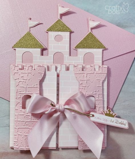 Four Ever A Princess Birthday Invitation, Princess Theme Birthday Invitation, Castle Birthday Invitation, Castle Invitation, Pink Princess Castle, Disney Princess Theme Party, Princess Birthday Card, Handmade Cards For Friends, Castle Birthday