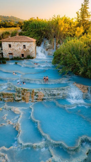 Mediterranean Villa, Thermal Spring, Tuscany Italy, Travel Beauty, Wine Region, Vacation Places, Travel Couple, Travel Inspo, Hot Springs