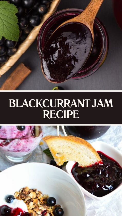 Blackcurrant Jam Recipe Blackcurrant Jam Recipes, Blackcurrant Recipes, Blackcurrant Jam, Blackcurrant Jelly, Delia Smith, Homemade Jams, Sweet Foods, Chefs Table, Jam Recipe