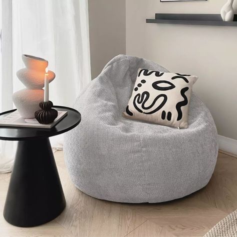 Our Waffle Slouchbag is the perfect addition for your cosy corner! 🥰  #rucomfy #rucomfybeanbags #MadeInBritain #NeutralHome #HomeDecor #Inspo Bean Bag Furniture, Relaxation Space, Chill Room, Cosy Corner, Platinum Grey, Watching Movies, Bag Chair, Bean Bag, Soft Textures