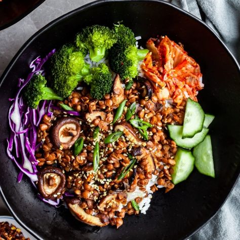 Korean Lentils – Vegan Bulgogi Vegetarian Bulgogi Recipe, Lentil Bulgogi, Vegan Bulgogi Recipe, Korean Lentils, Vegan Bulgogi, Korean Bulgogi, Lentils Vegan, Bulgogi Recipe, Black Lentils