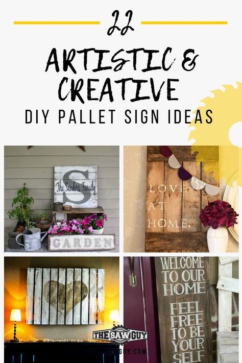 Pallet Sign Ideas, Diy Pallet Decoration, Pallet Decoration Ideas, Pallet Projects Signs, Build Outdoor Furniture, Pallet Signs Diy, Vegetable Garden Ideas, Pallet Projects Easy, Vertical Vegetable Garden