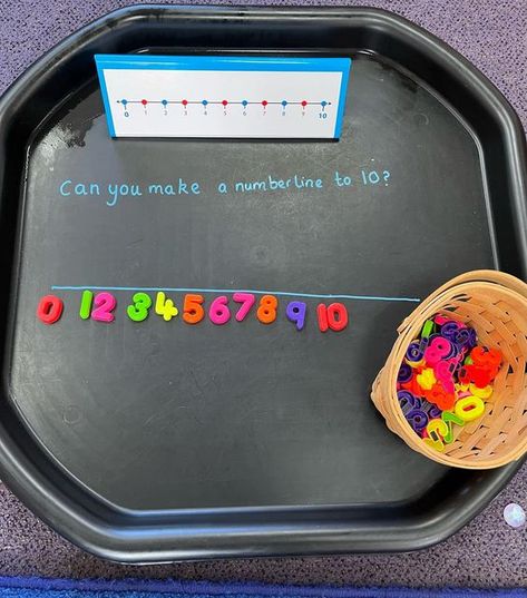 Numbers To 20 Tuff Tray, Eyfs Continuous Provision, Number Activities Eyfs, Number Tuff Tray, Counting Activities Eyfs, Number Formation Activities, Maths Challenges, Reception Maths, Year 1 Classroom