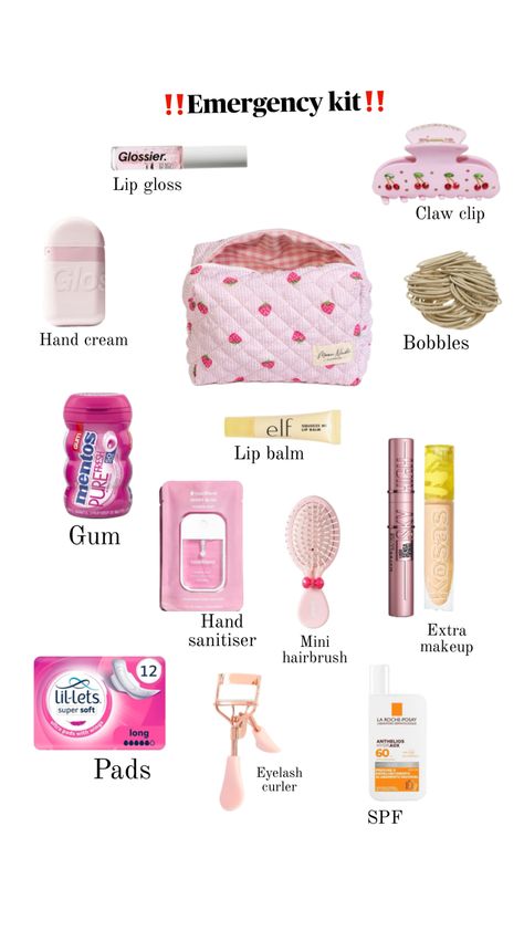 #emergencykit #kit #needs #popular #fyp #fypshuffles #fypppp #foryoupage Frizzy Hair Tips, School Emergency Kit, Girl Kit, After School Routine, Fancy Fits, Shower Skin Care, Emergency Kit, After School, Glow Up?