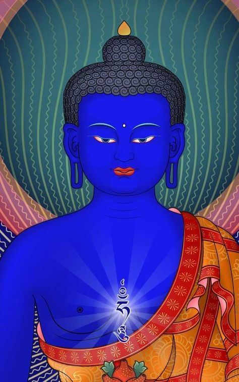 Teyata Om Bekanze Blue Buddha, Buddha Painting Canvas, Tibet Art, Buddhist Iconography, Buddhism Symbols, Tantra Art, Thangka Art, Buddhist Art Drawing, Durga Mata