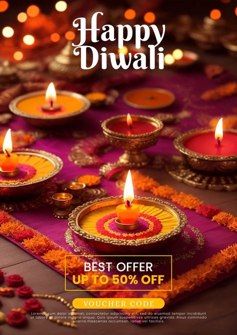 Happy Deepavali, Diwali Holiday, Diwali Lamps, Diya Lamp, Indian Rangoli, Festival Background, Diwali Festival, Holiday Background, Mood Light