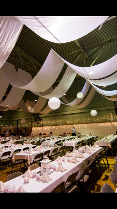 Gymnasium wedding transformation Wedding Transformation, Summer Wedding, Opera House, Sydney Opera House, Weddings, Green, Gold, White