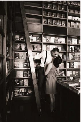 Bookstore Wedding Photos, Couple In Library Aesthetic, Library Couple Aesthetic, Academia Relationship, Library Couple Photoshoot, Library Engagement Pictures, Library Wedding Aesthetic, Antique Photoshoot, Classy Relationship