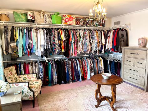 Family Closet Room, Bedrooms Turned Into Walk In Closets, Bedrooms Turned Into Closets, Small Spare Room Dressing Room Ideas, Bedroom Conversion To Closet, Spare Bedroom Closet Dressing Rooms, Bedroom Into A Closet Ideas, Turning Spare Room Into Closet, Small Room Turned Into Closet Ideas