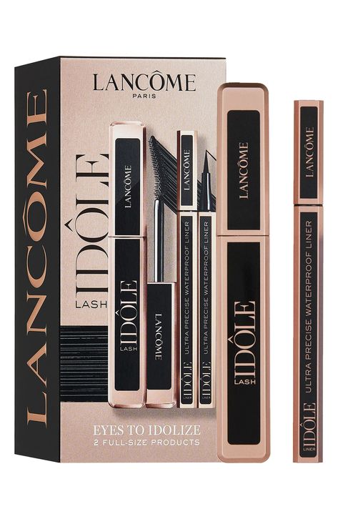 Discover great products at the best prices at Dealmoon. Lancome Lash Idole Mascara & Eyeliner Set USD $53 Value. Price:$32.00 at Nordstrom Rack Idole Mascara, Lancome Skincare, Lancome Mascara, Black Liquid Eyeliner, Lancome Idole, Bottom Lashes, Eyeliner Set, Mascara Set, Best Wedding Makeup