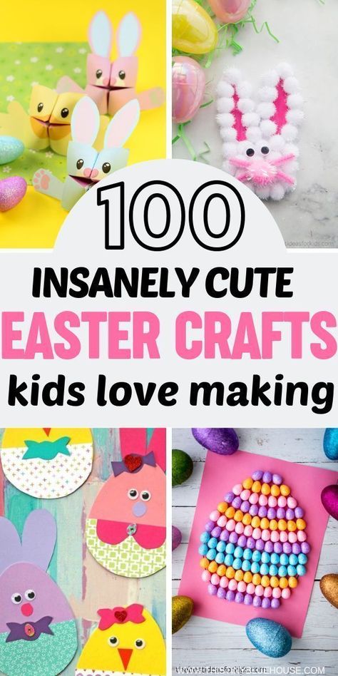 Are you looking for adorable Easter crafts for kids? Here is a collection of over 100 super fun Easter crafts that your kids will just love making. #eastercrafts #eastercraftsfortoddlers #eastercraftskids #eastercraftsactivities #DIYeastercrafts #springcr Keepsake Easter Crafts For Kids, Easter Egg Crafts For Kids, Easter Crafts Kids, Hair Doos, Easter Crafts For Toddlers, Easter Arts And Crafts, Easter Egg Art, Fun Easter Crafts, Easter Activities For Kids