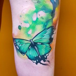 Watercolor Tattoo Butterfly, Stars Wrist Tattoo, Sun Wrist Tattoo, Wrist Tattoo Design, Stars And Flowers, Ab Tattoo, Design Dragon, Wrist Tattoo, Some Questions