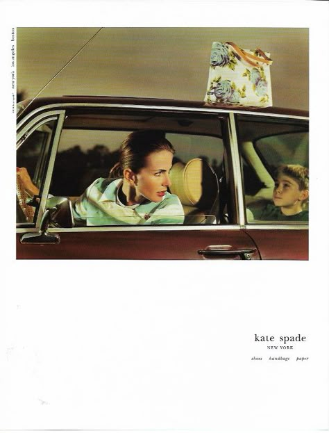 Kate Spade — Risa Mickenberg Andy Spade, Advertising Clothing, Vintage Catalog, Flower Purses, Vintage Kate Spade, Shoes Ads, Roof Colors, Fashion Swimwear, Photo Vintage